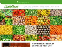 Tablet Screenshot of healthfoood.com